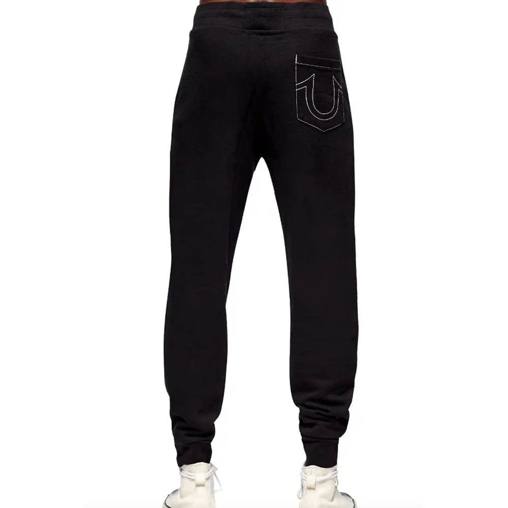 True Religion Men Classic Logo Jogger Black Size L